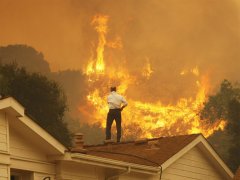 Ablaze: Forest fires threaten homes near Camarillo, California in 2013