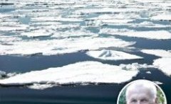 Ice floes on Antarctic waters where James kamis claims the ice caps has increased for 35 years