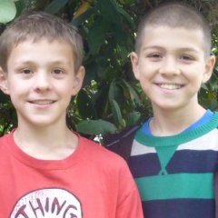 Jeremy Clark (left) and Charlie Abrams (right) are the Portland 5th graders behind the