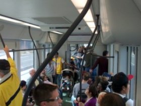 Metro crowded interior