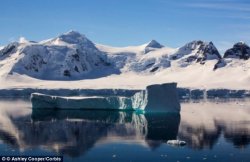 The Gerlache Strait separating the Palmer Archipelago from the Antarctic Peninsular off Anvers Island