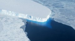 This undated handout photo provided by NASA shows the Thwaites Glacier in West Antarctic. Two new studies indicate that part of the huge West Antarctic ice sheet is starting a slow collapse in an unstoppable way. Alarmed scientists say that means even more sea level rise than they figured. (AP Photo/NASA)