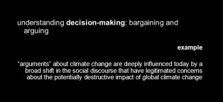 Arguments about climate change
